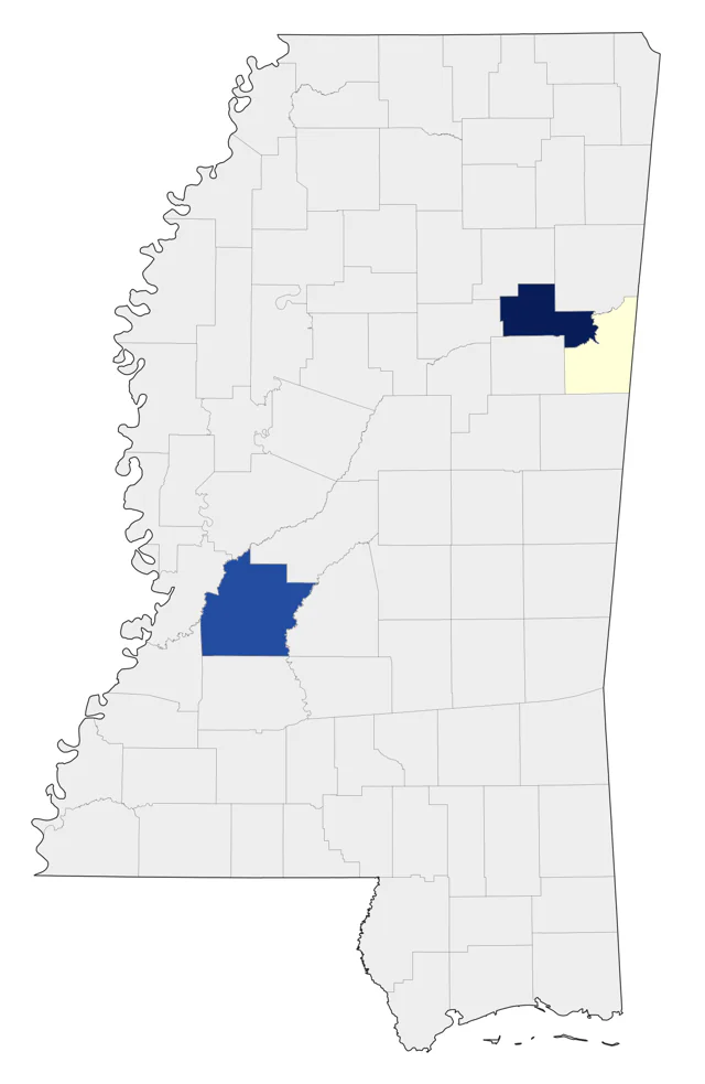 Ring-necked Pheasant county map