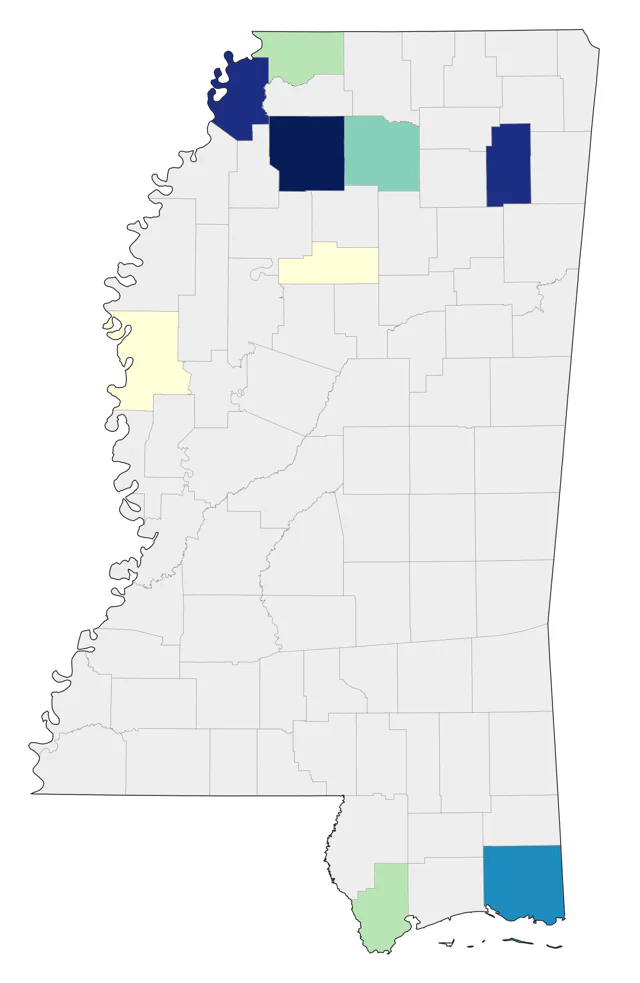 Rough-legged Hawk county map
