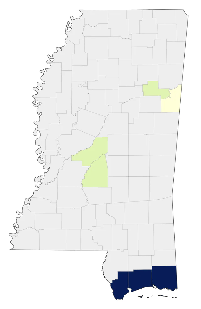 Royal Tern county map
