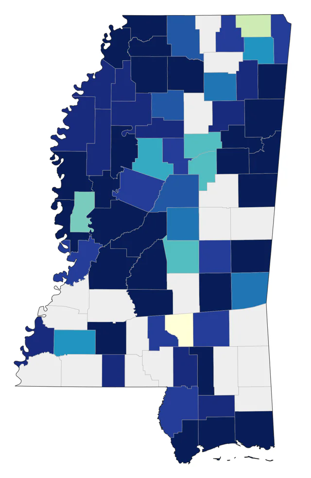 Ruddy Duck county map