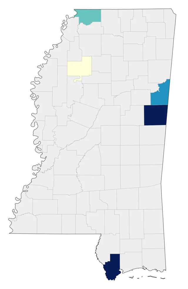 Ruff county map