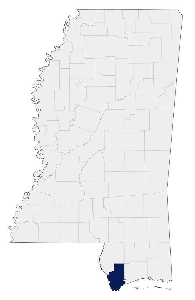 Saltmarsh Sparrow county map