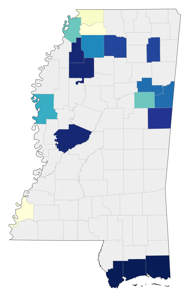 Sanderling county map