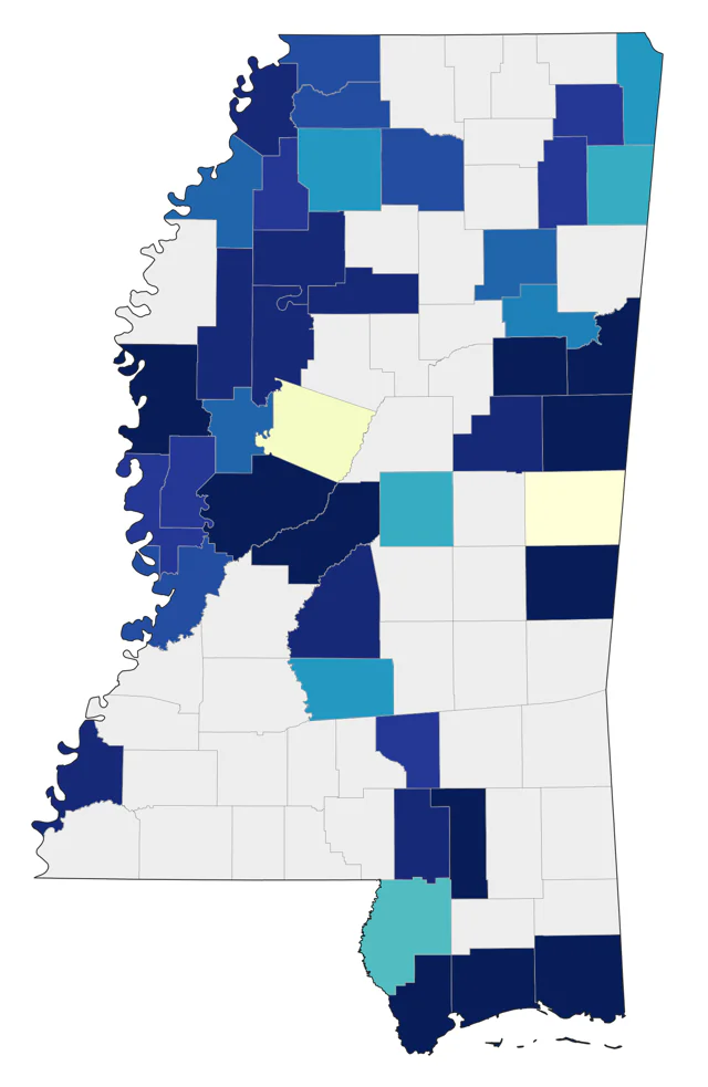 Semipalmated Sandpiper county map