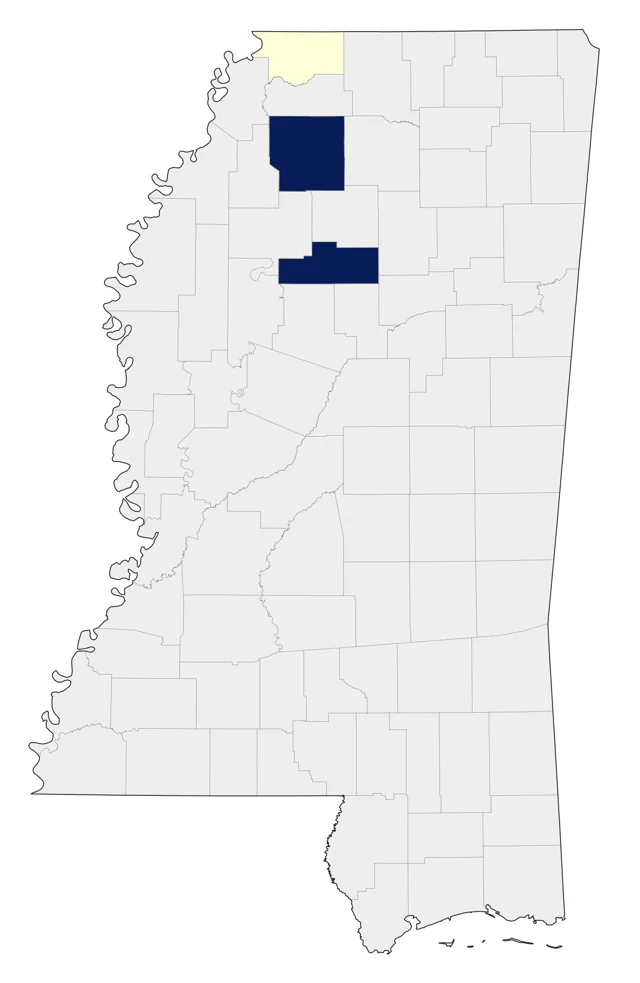 Smith's Longspur county map