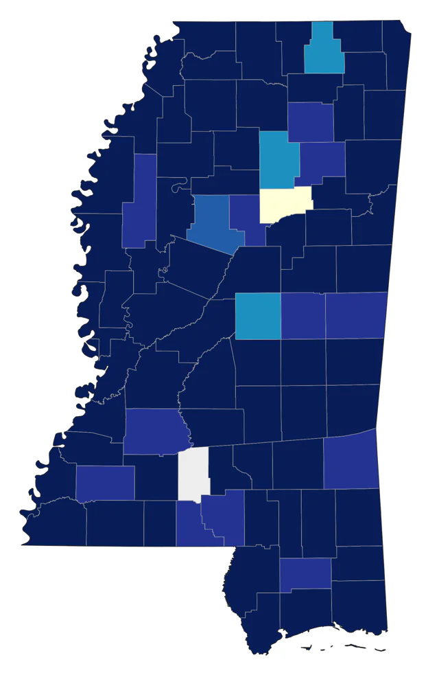 Song Sparrow county map