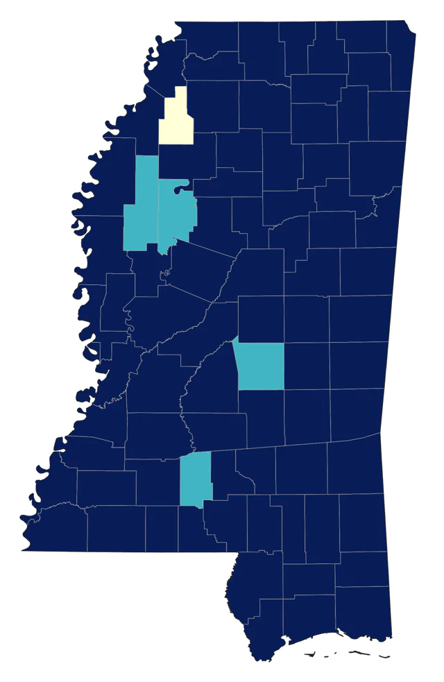 Summer Tanager county map