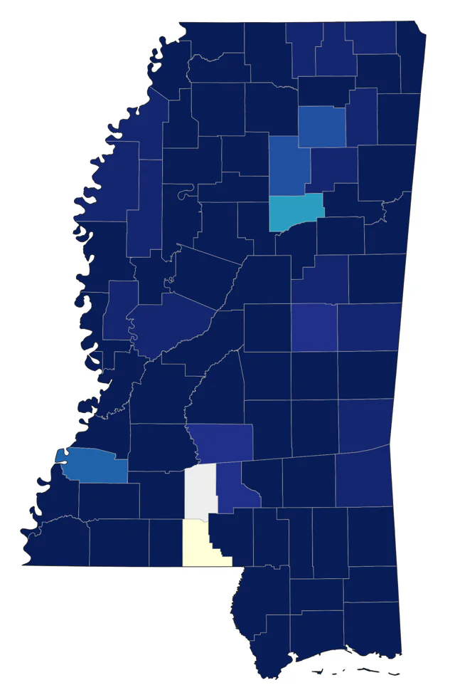 Swamp Sparrow county map