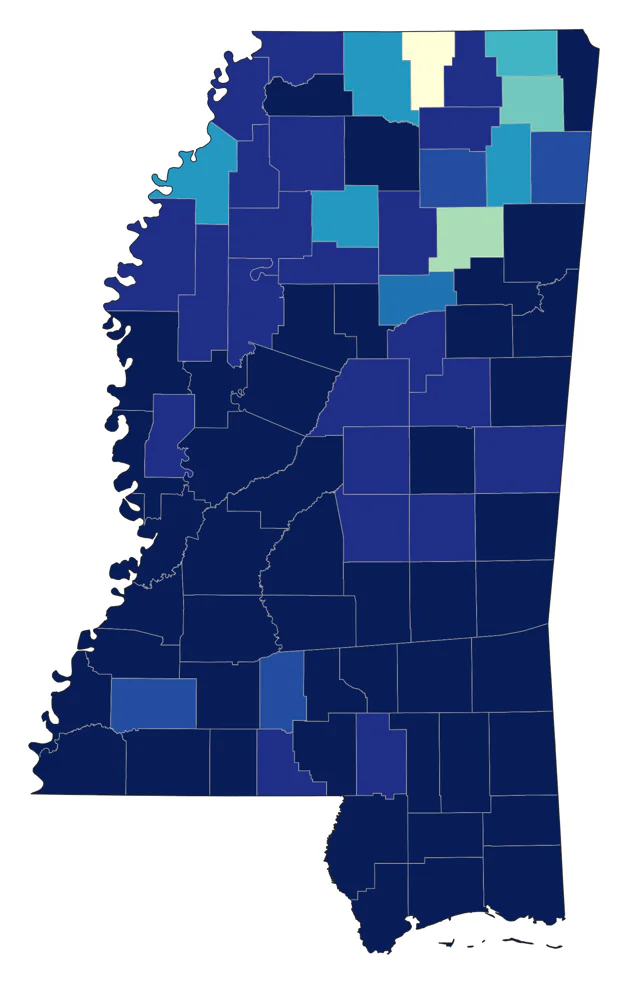 Western Cattle-Egret county map