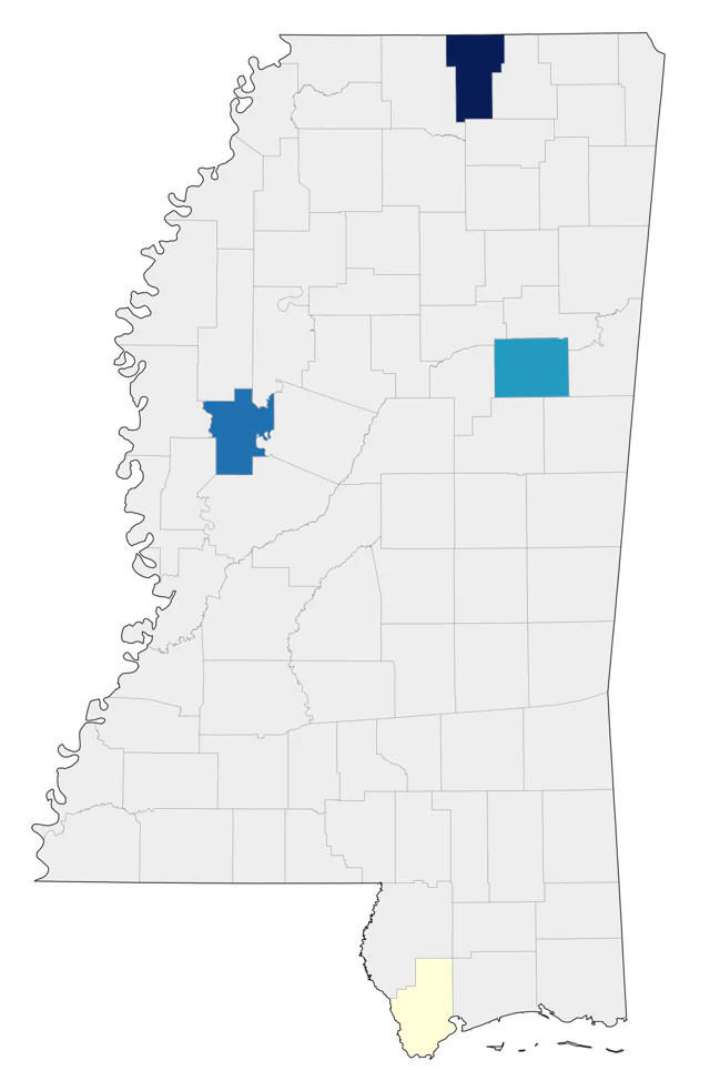 White-tailed Kite county map