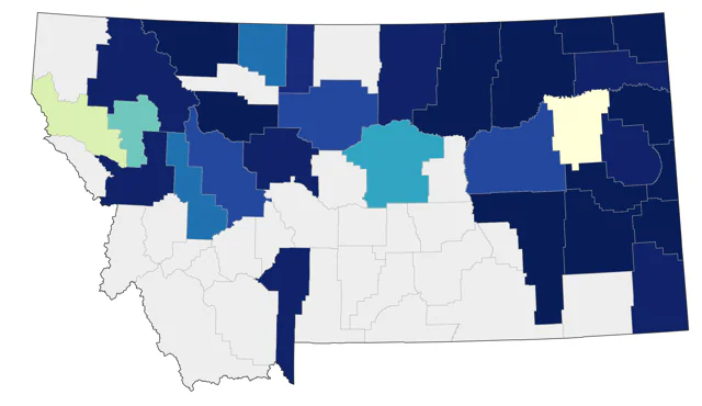 Alder Flycatcher county map