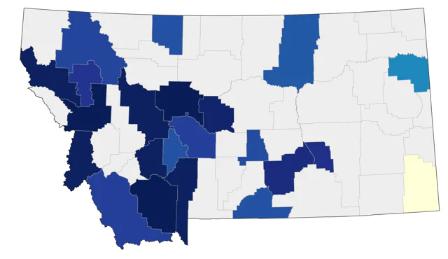 American Barn Owl county map
