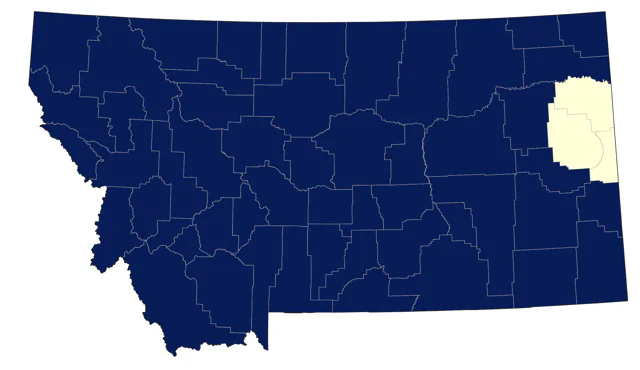 American Coot county map