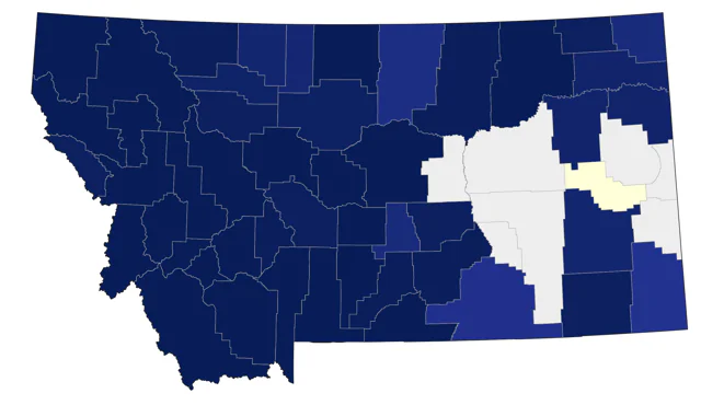 American Goshawk county map