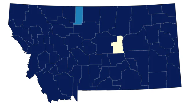 Bank Swallow county map