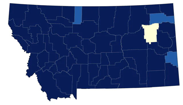 Black-capped Chickadee county map