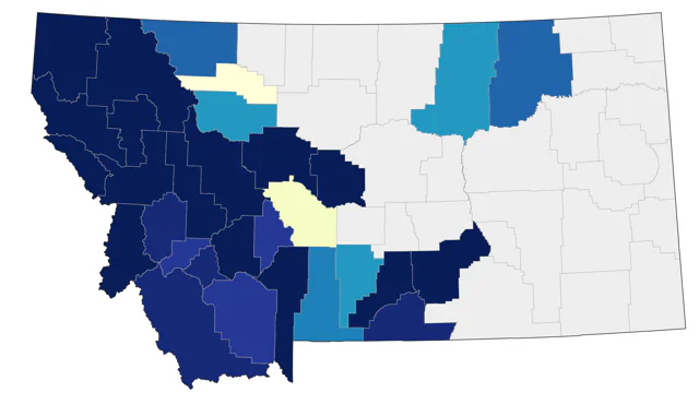 Black-chinned Hummingbird county map