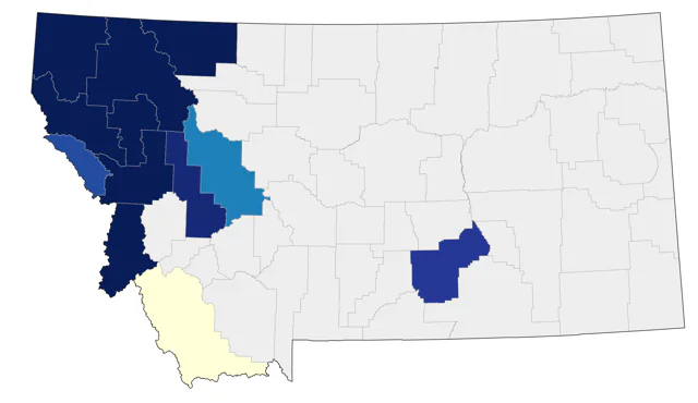 Black Swift county map