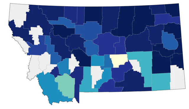 Blackpoll Warbler county map