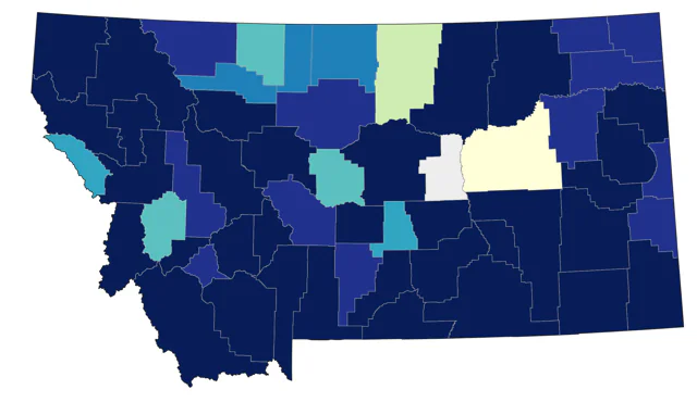 Blue Jay county map