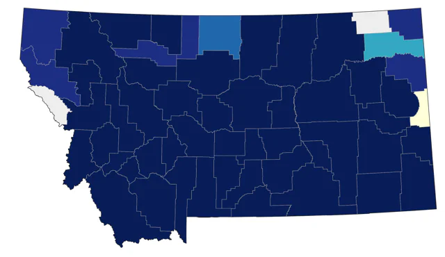 Brewer's Sparrow county map