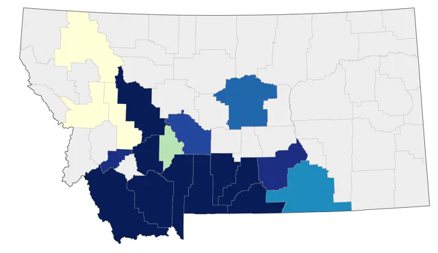 Broad-tailed Hummingbird county map