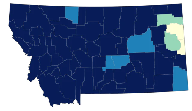 Bufflehead county map