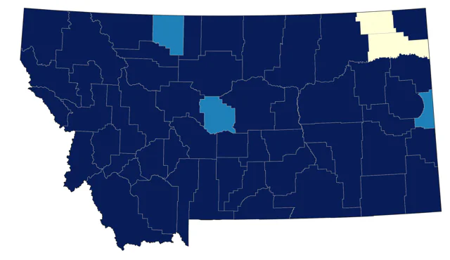 Bullock's Oriole county map