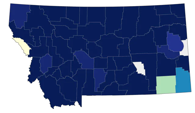 California Gull county map
