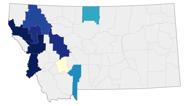 California Quail county map