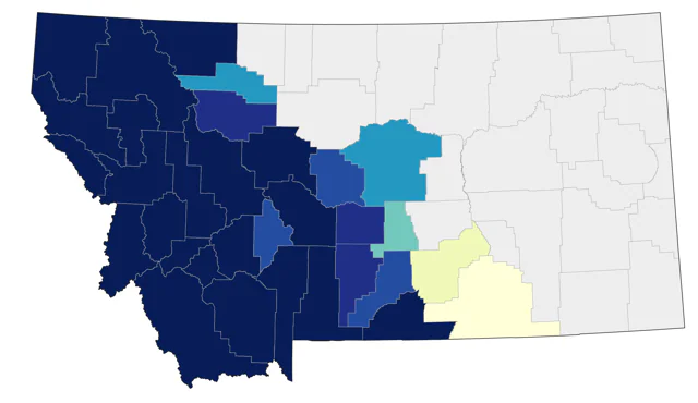 Canada Jay county map