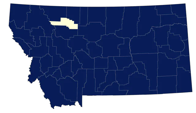 Chipping Sparrow county map
