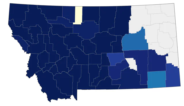 Clark's Nutcracker county map