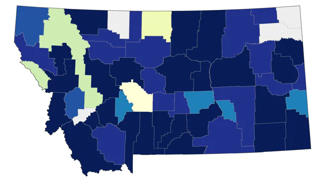 Common Poorwill county map