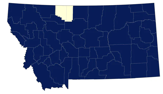 Common Yellowthroat county map