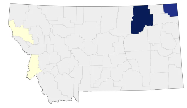 Connecticut Warbler county map