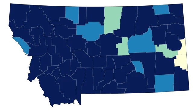 Cooper's Hawk county map