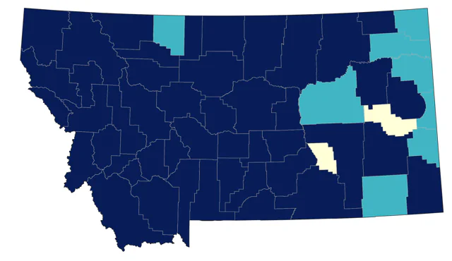 Dark-eyed Junco county map