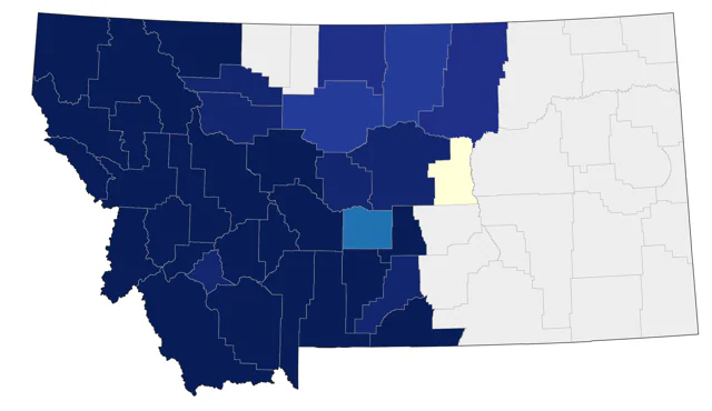 Dusky Grouse county map