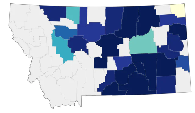 Eastern Screech-Owl county map