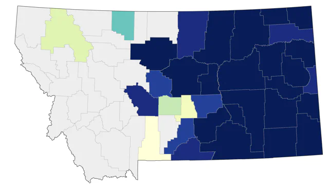 Field Sparrow county map
