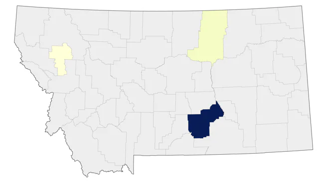Garganey county map