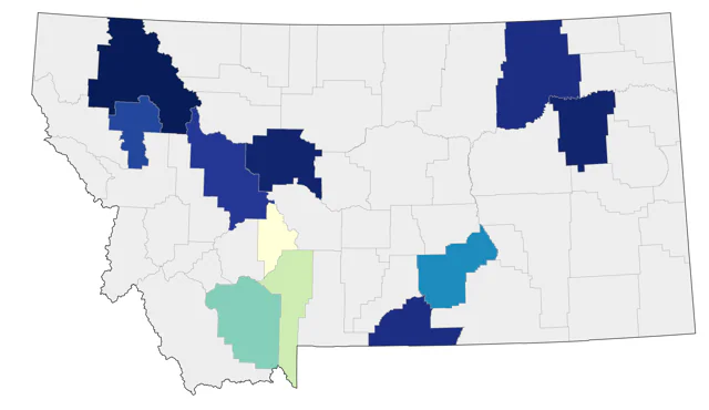 Glaucous Gull county map
