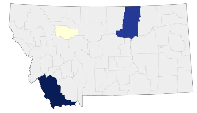 Glossy Ibis county map