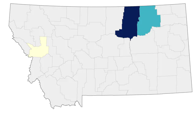 Golden-winged Warbler county map