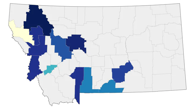 Graylag Goose county map