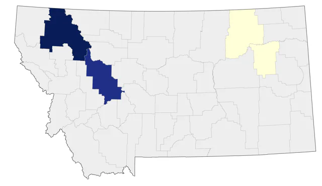 Great Black-backed Gull county map