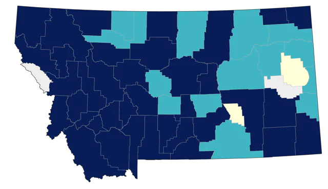 Greater Yellowlegs county map