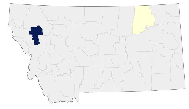 Heermann's Gull county map