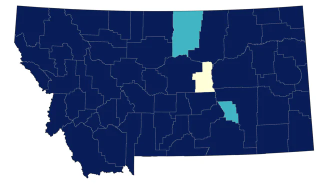 House Finch county map